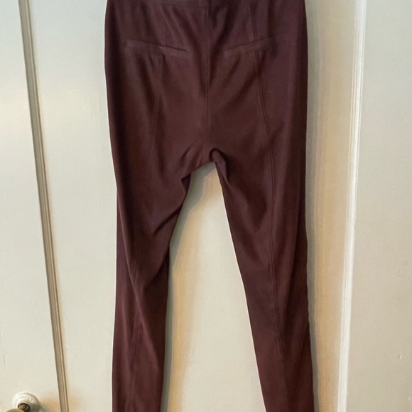 Burgundy suede Free People leggings - Picture 6 of 6